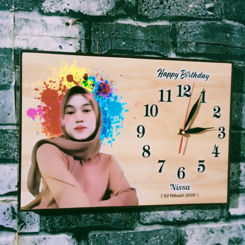 Jual KADO CUSTOM JAM DINDING + FRAME (Anniversary,Wedding,Ultah,Wisuda ...