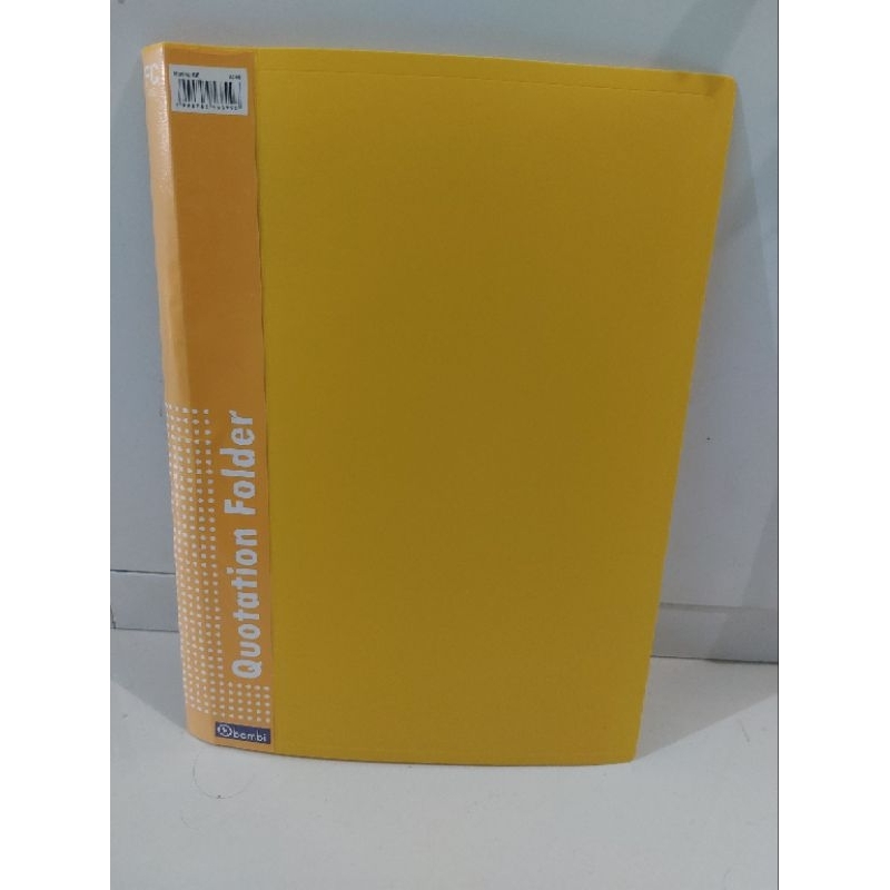 Jual Quotation Folder Clip/Map Plastik File Bambi Kuning (1 Pcs ...