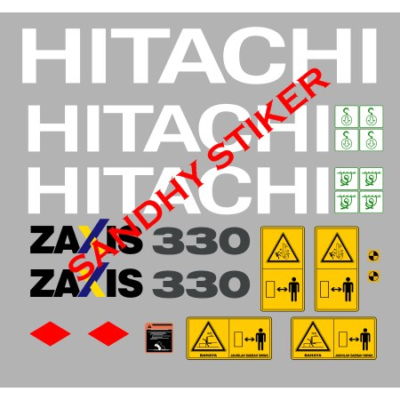 Jual Stiker Alat Berat HITACHI Zaxis ZX 330 sticker Excavator | Shopee ...
