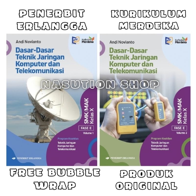 Jual Buku Dasar Teknik Jaringan Komputer Kelas 1 / 10 X SMK Erlangga ...