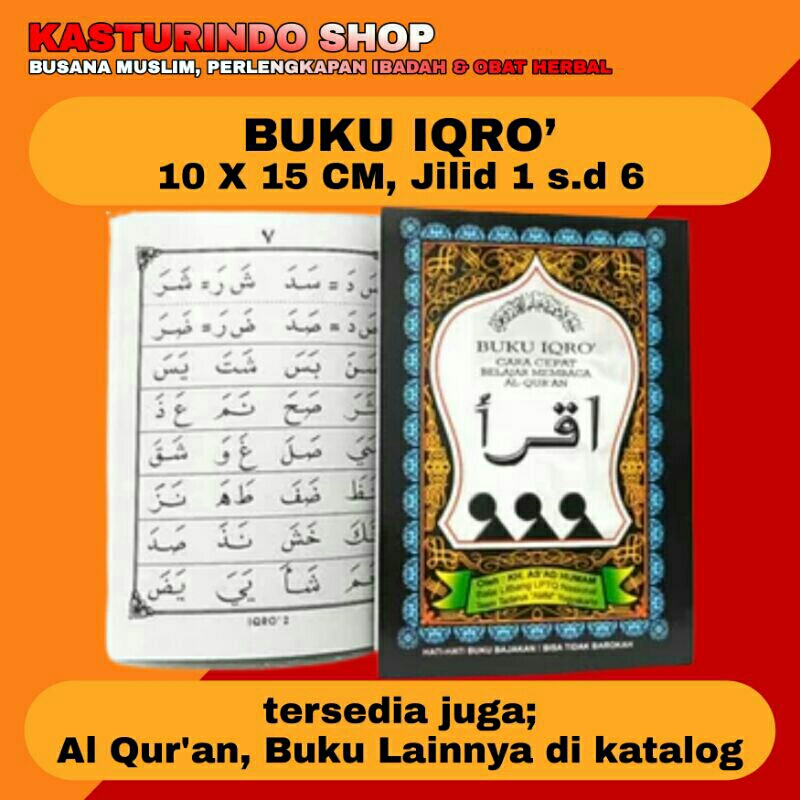 Jual Buku / Kitab Iqro Jilid Lengkap Ukuran 10X15 CM | Shopee Indonesia
