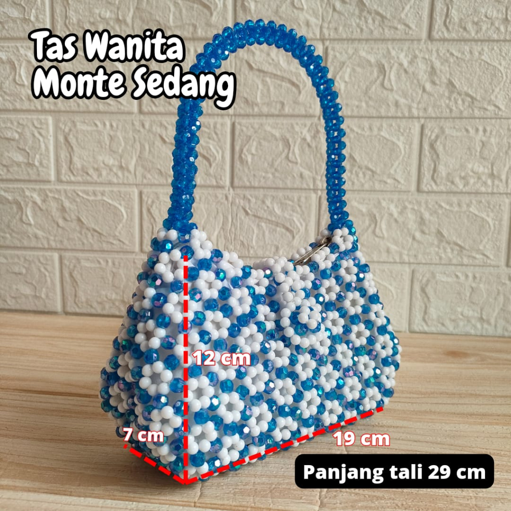 Jual Tas wanita Monte Sedang Hand bag Rajut handmade 100