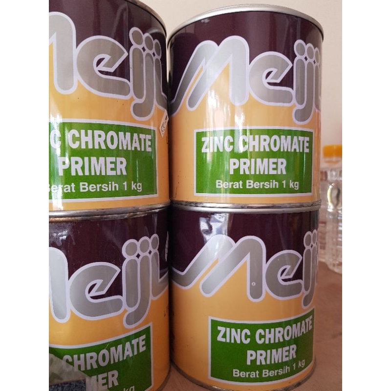 Jual MEIJI ZINC CHROMATE MENI BESI PRIMER BESI CAT DASAR ANTI KARAT 1KG