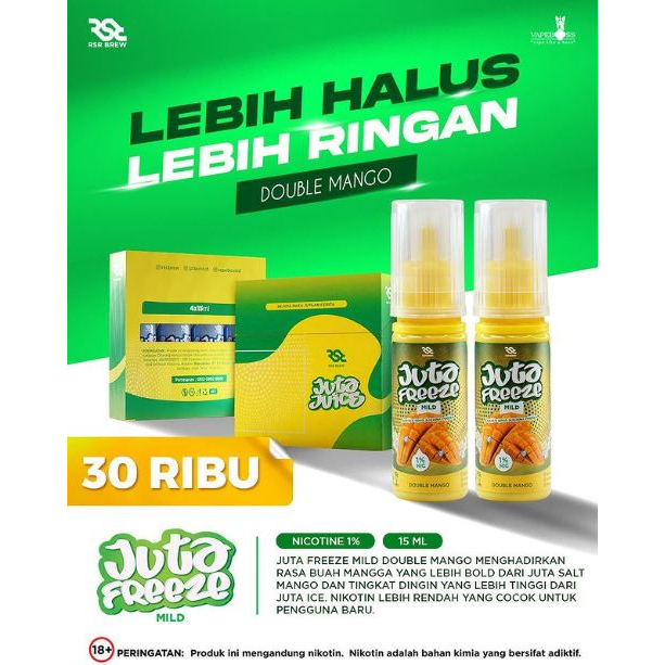 Jual Juta Freeze Mild Double Mango Saltnic Ml By Rsr Brew Shopee Indonesia