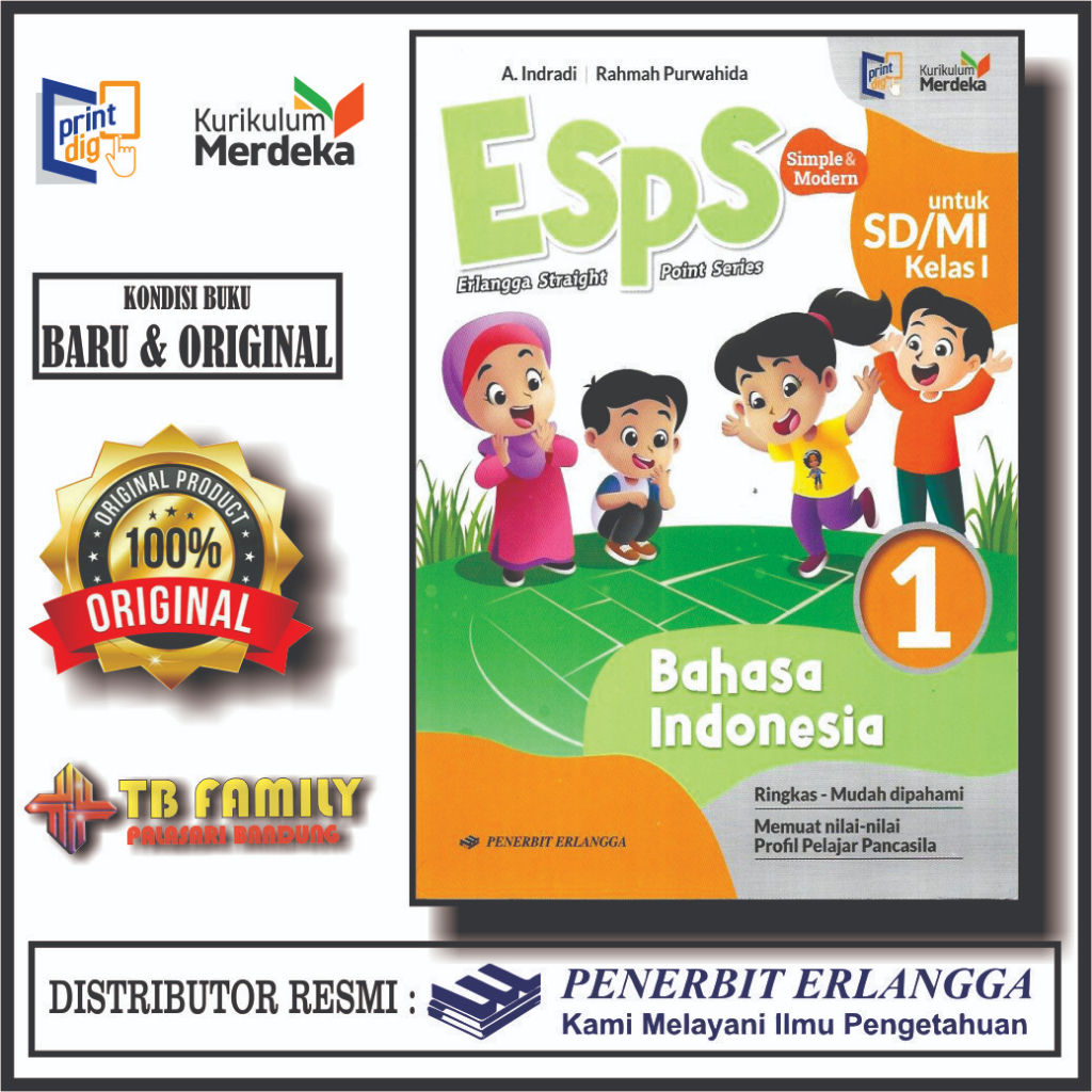 Jual ESPS BAHASA INDONESIA SD KLS 1 2 3 4 5 6 KURMER Kurikulum Merdeka ...