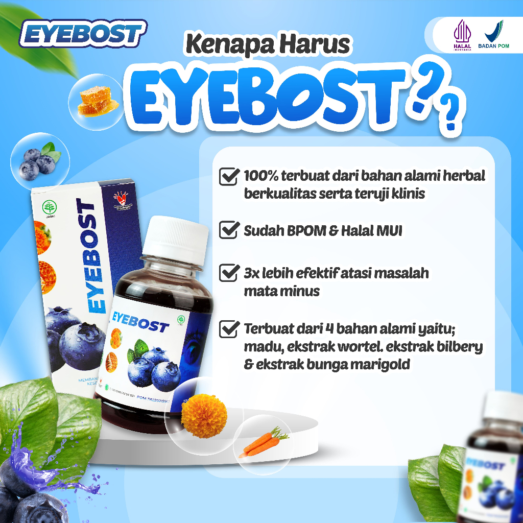 Jual Eyebost Madu Herbal Vitamin Mata Gr Shopee Indonesia