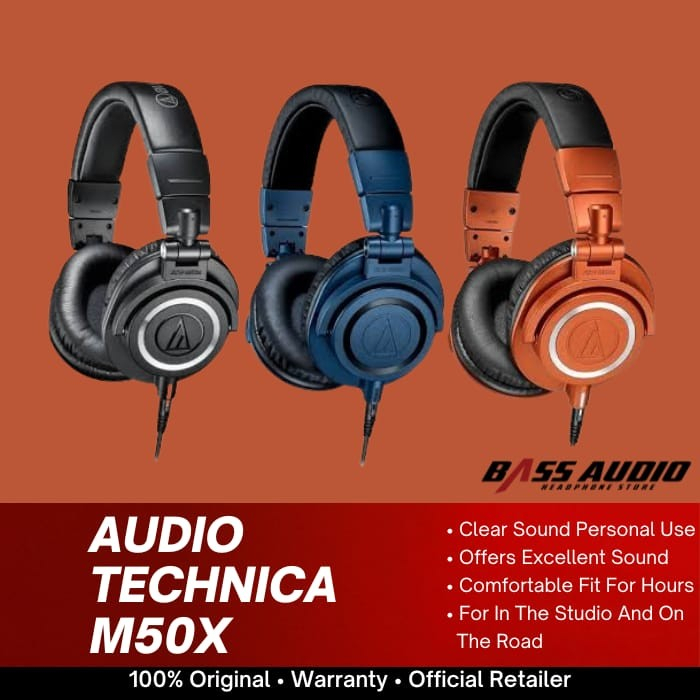 Audio technica best sale m50x bass