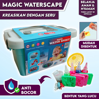 Mainan Edukasi Anak DIY Magical Waterscape Drawing Jelly Slime