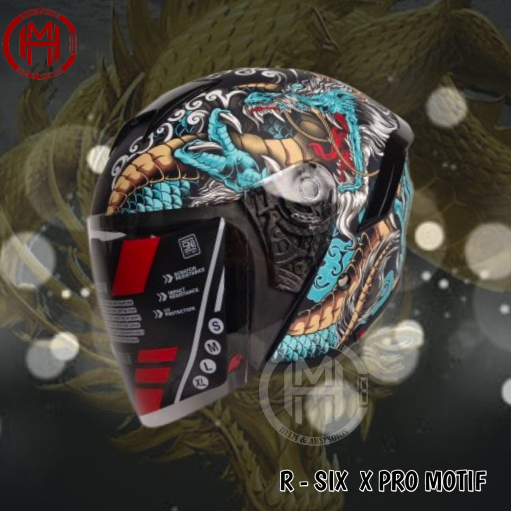 Jual HELM R SIX XPRO SERIES SOLID / HELEM HALF FACE | Shopee Indonesia