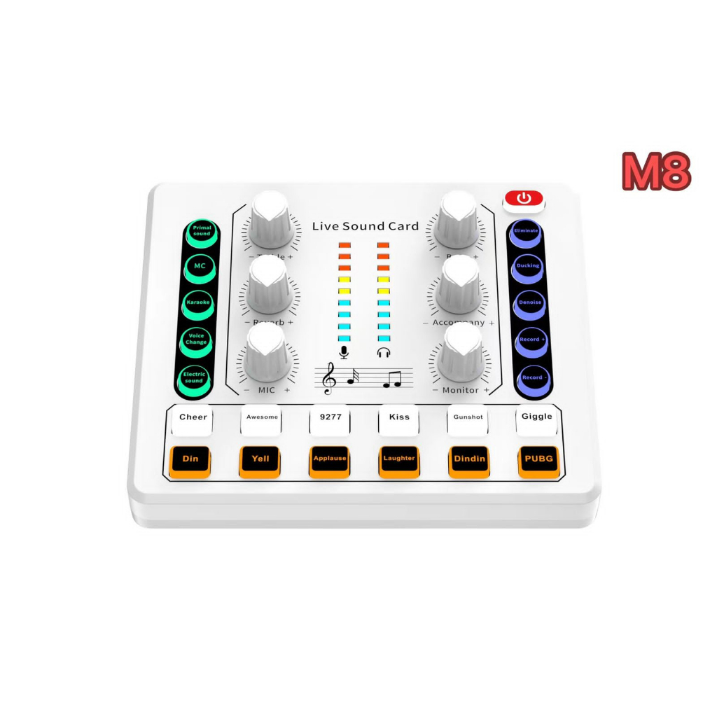 Jual M8 Sound Card / Mixer / Mixer / Sound Card Digital Shopee Indonesia