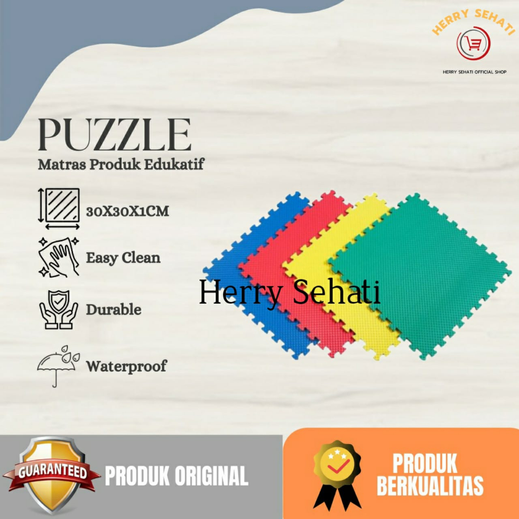 Jual Matras Puzzle Eva Foam Polos Alas Lantai Bayi Tikar Karpet