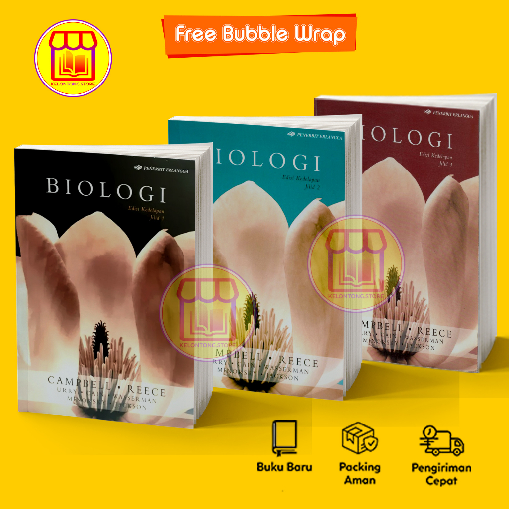 Jual Paket Buku Biologi Edisi Kedelapan Jilid 1, 2 Dan 3 By Campbell ...