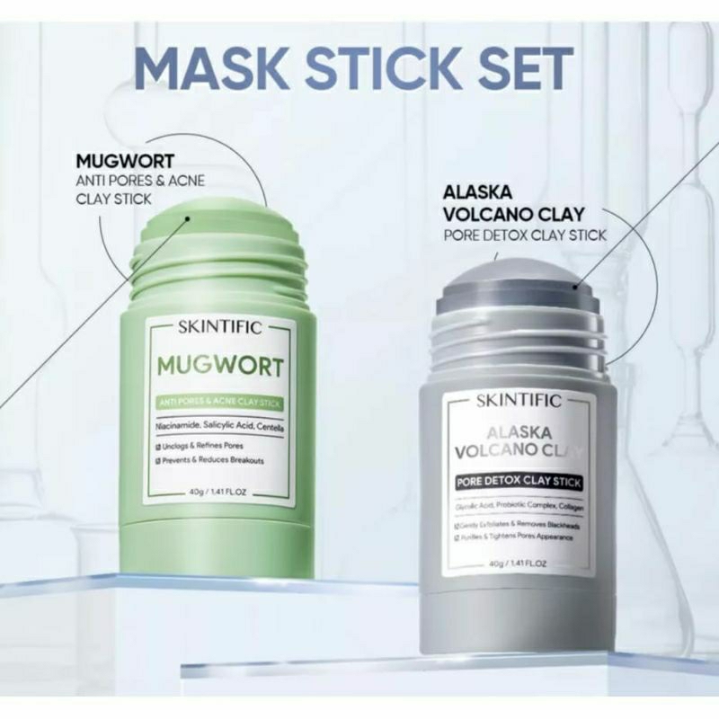 Jual Skintific Alaska Volcano Clay & Mugwort Clay Mask Stick Masker