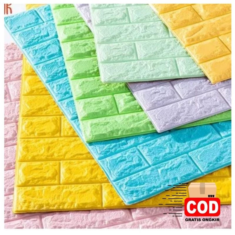 Jual Wallpaper Foam Bata 3mm 70x77cm Shopee Indonesia