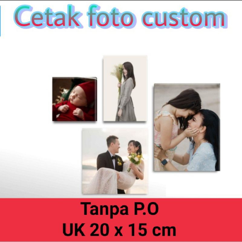 Jual cetak foto + bingkai 20 x 15 cm harga terjangkau | Shopee Indonesia