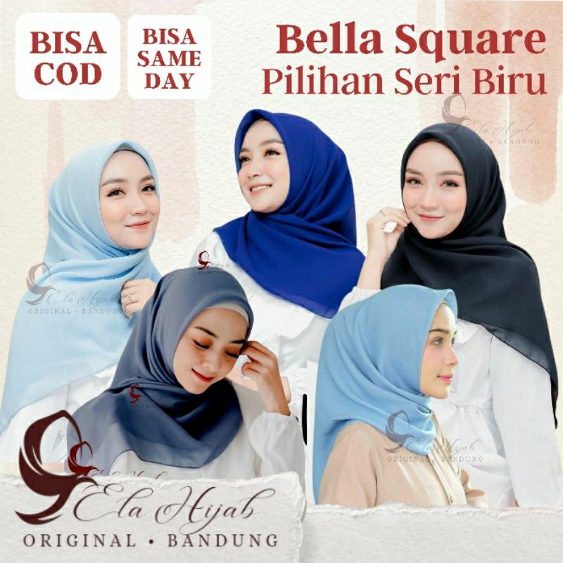 Jual [ COD ] Bella Square TERBATAS DENIM BIRU BCA BIREL TURQISH ...