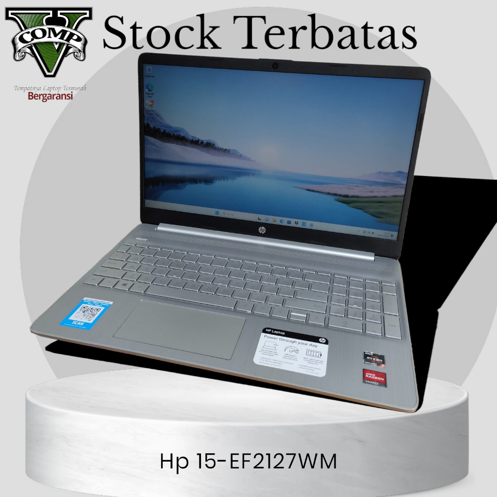 Jual Laptop Hp 15 Ef2127wm Amd Ryzen 5 5500u Ram 8 256 Gb Ssd Shopee Indonesia 4047