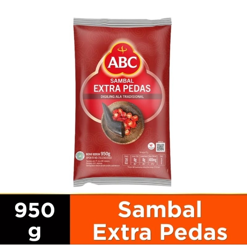 Jual ABC saos Sambal Extra Pedas 950 gr 1kg | Shopee Indonesia