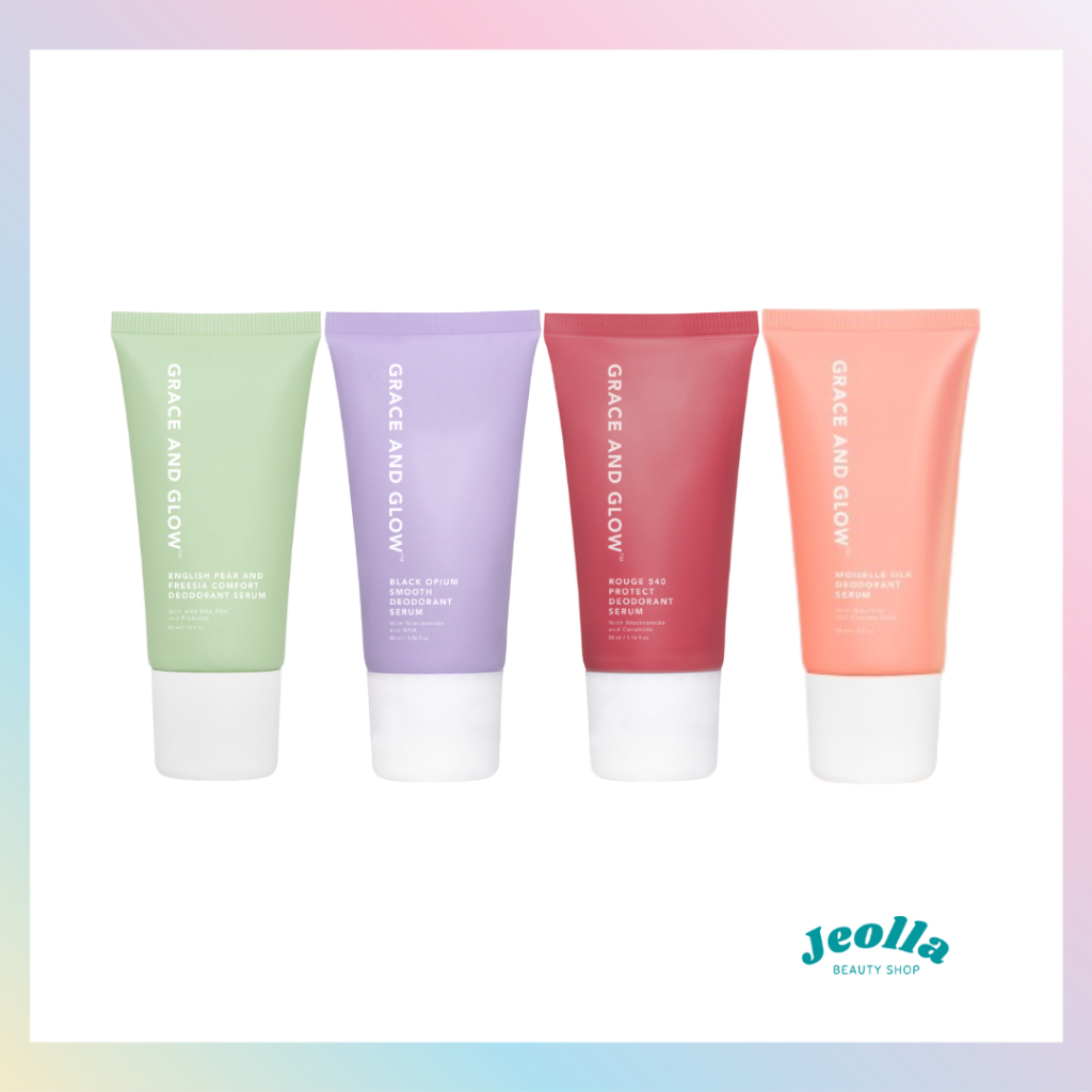 Jual GRACE AND GLOW Deodorant Roll On Serum 50ml (Black Opium Bright