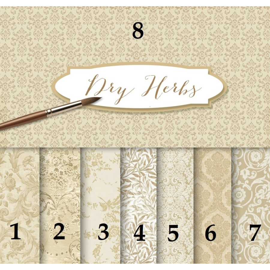 Jual Kertas Scrapbook - Dry Herbs_FFH23 Design | Shopee Indonesia