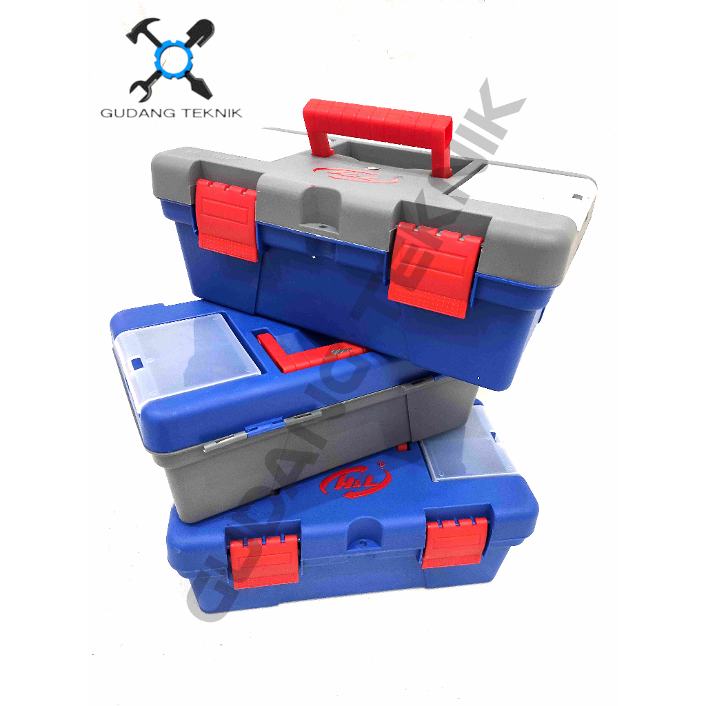 Jual Toolbox 12" Kotak Perkakas HNL H&L HL / Tool Box Kit Plastik 12