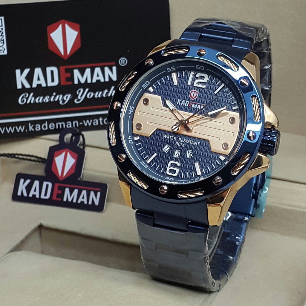 Jual COD Jam Tangan Analog Couple Pria Wanita Kademan Original Water Resistant Rantai Stainles Steel KD9075 KD 9075 KD 9075 Shopee Indonesia