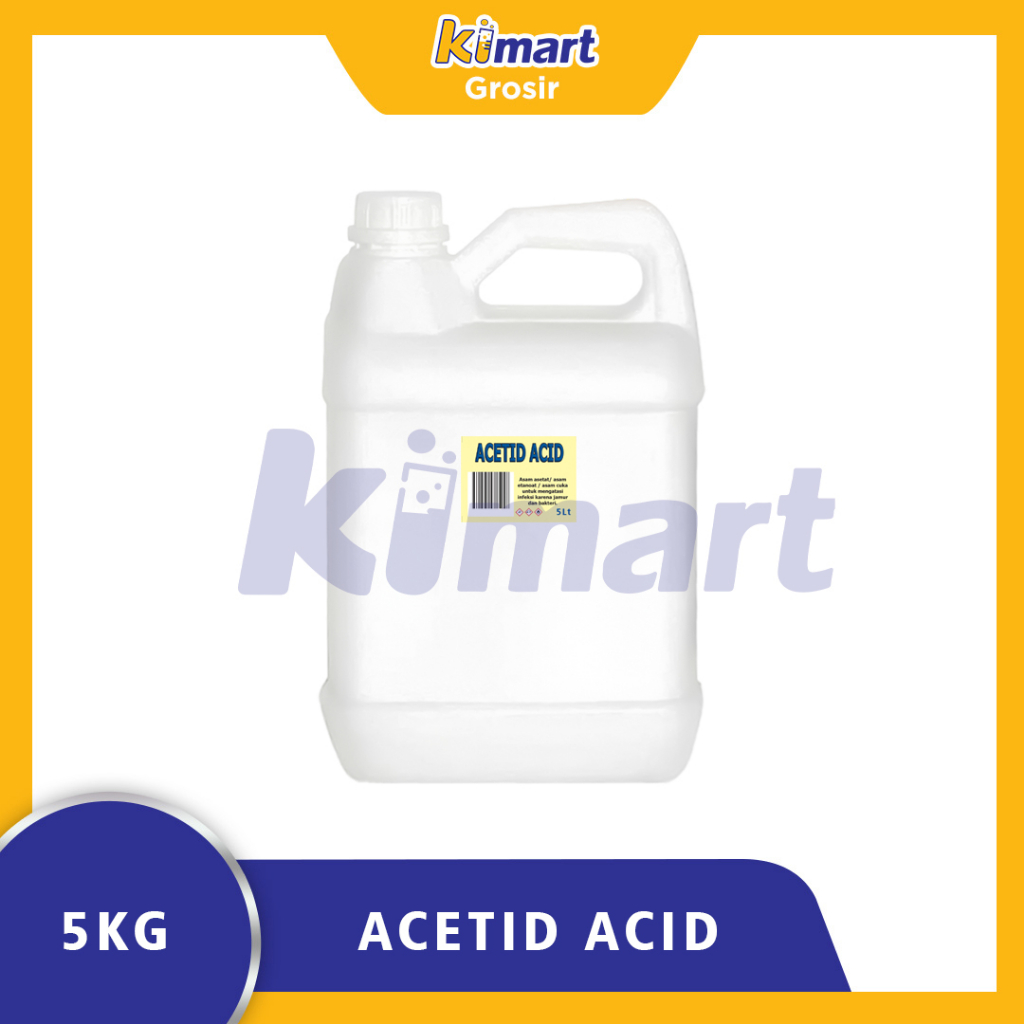 Jual Acetid Acid Cuka 5kg Extra Bubble Wrap Biang Cuka Acetid Acid Asam Asetat Asam Cuka 5 Liter 8045