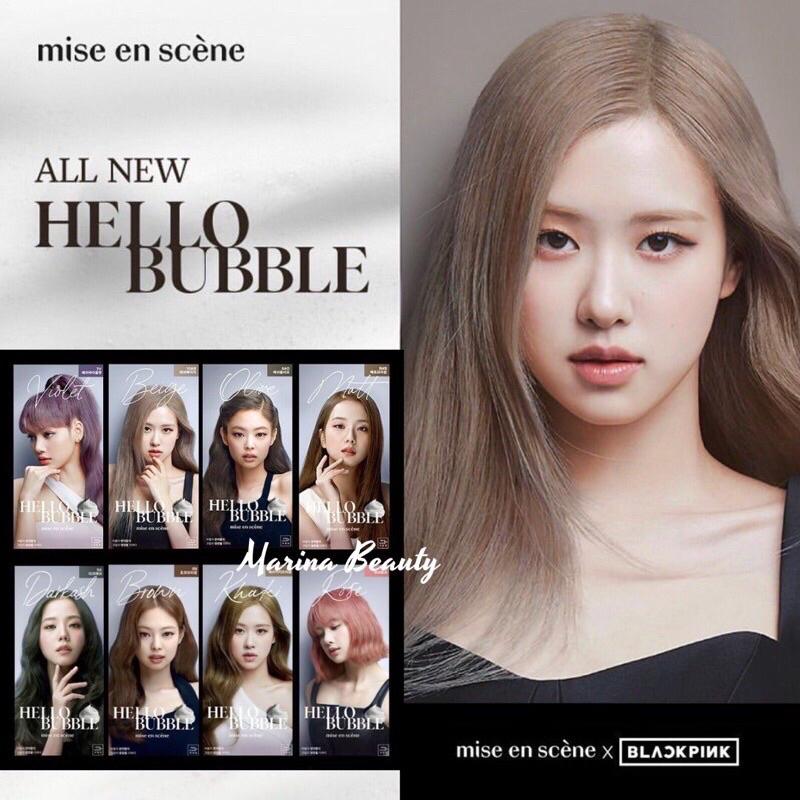 Jual ALL NEW Mise en Scene Hello Bubble Foam Hair Dye Blackpink