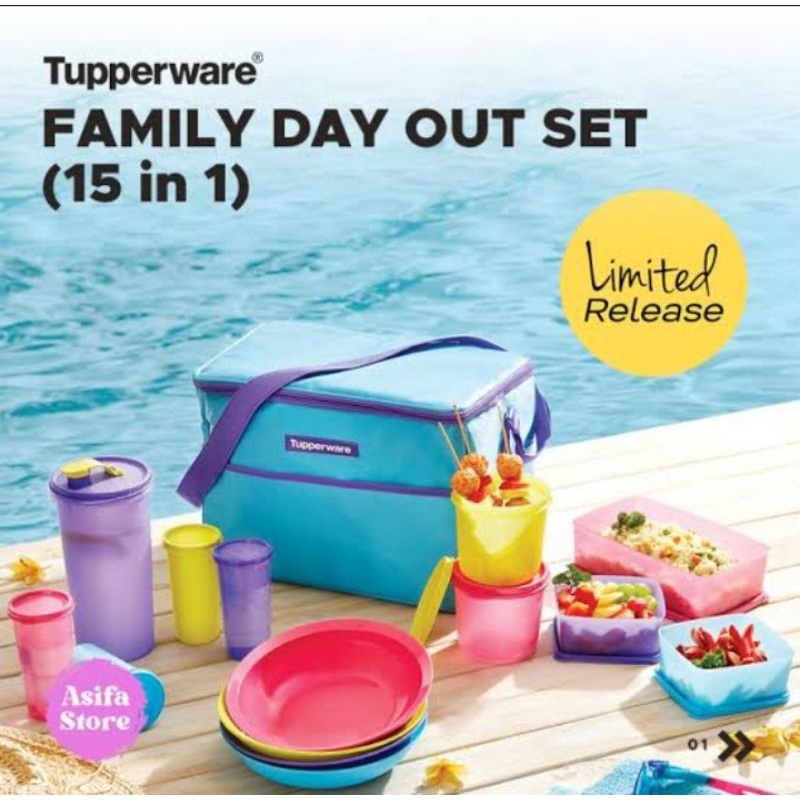 Jual Family day out tupperware fdo tupperware perlengkapan piknik ...