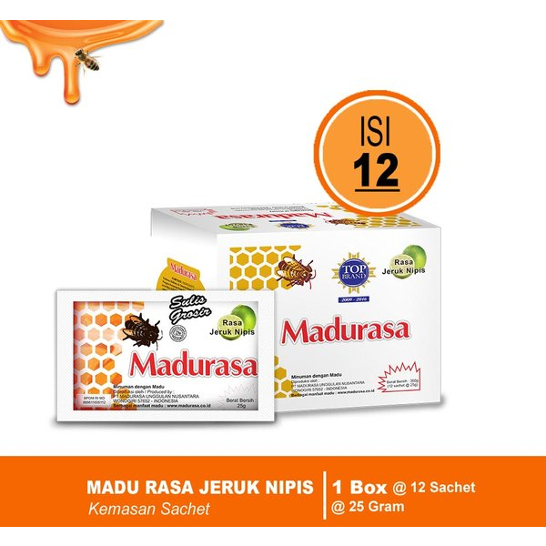 Jual Madurasa Madu Murni 12 Sachet 20 Gr | Shopee Indonesia