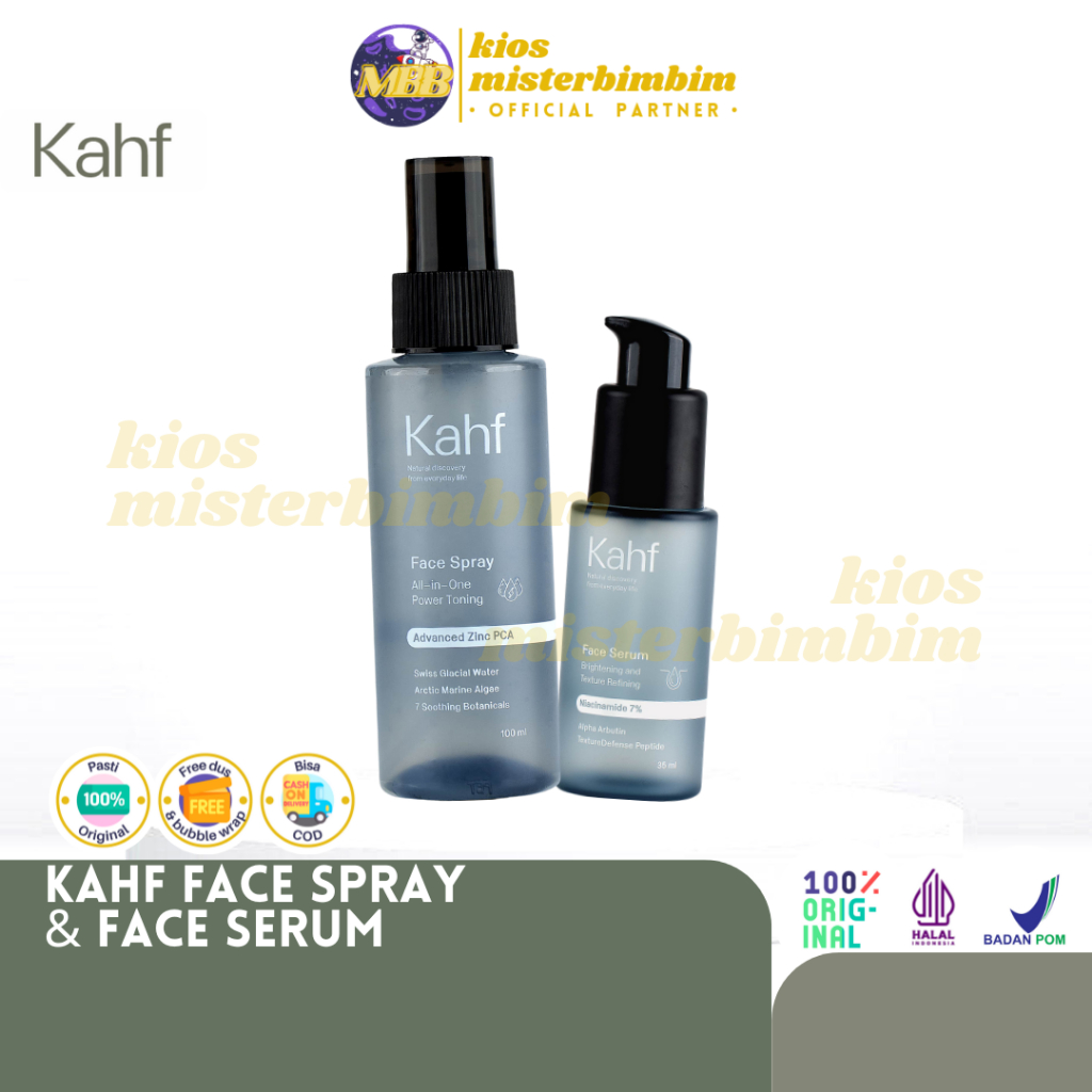 Jual Kahf Face Spray Face Serum Power Toning Brightening Texture