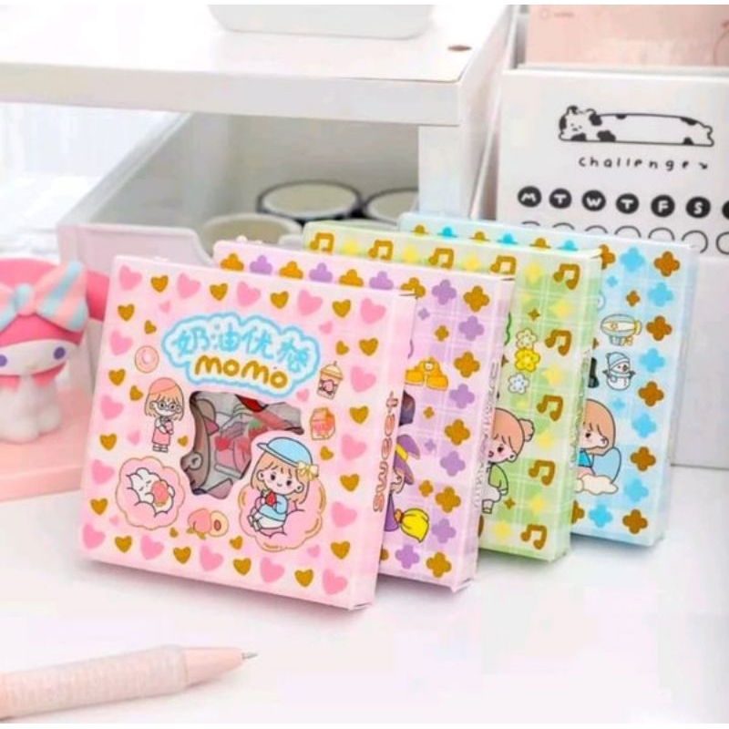 Jual Mini Sticker Momo 1 pack isi 100 Lembar Pcs Stiker Box Momo Stiker ...