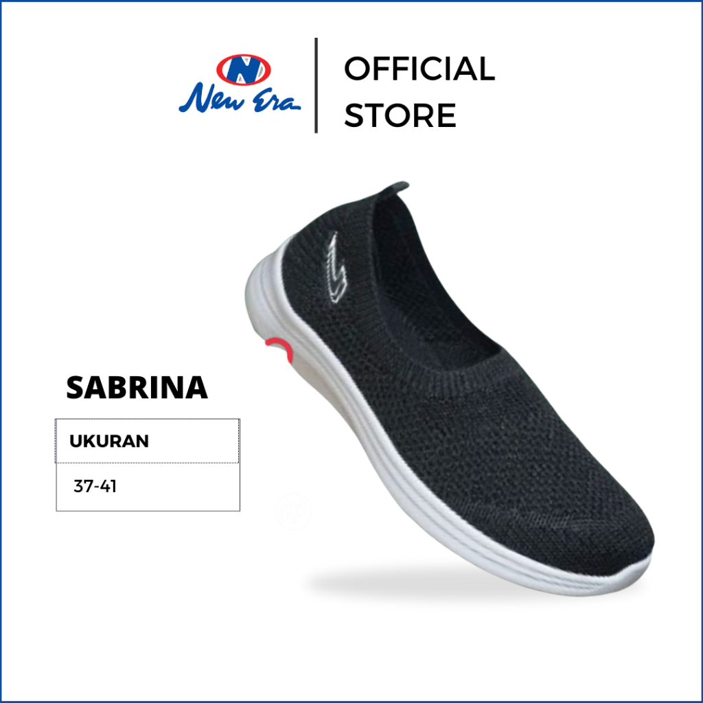 Jual NEW ERA SABRINA SHEILA Sepatu Slip On Wanita Rajut TERBARU Original Murah 37 41 Shopee Indonesia