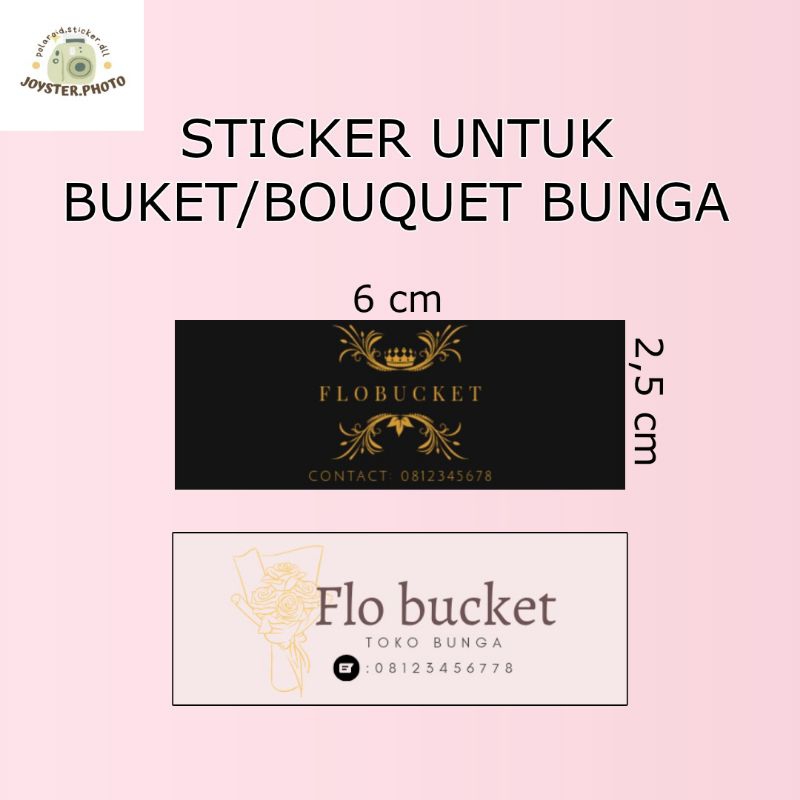 Jual STIKER STICKER LOGO BUCKET BOUQUET BUKET BUNGA Shopee Indonesia