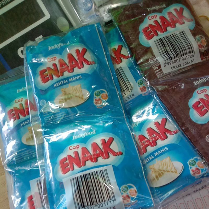 Jual Susu Kental Manis Cap Enak ( 1 Renteng 6 sachet ) | Shopee Indonesia