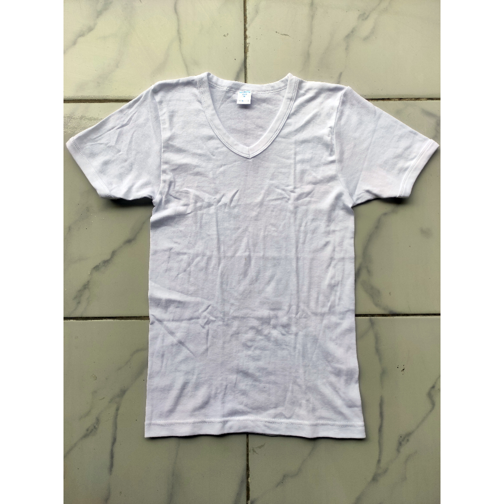 Jual Kaos Dalam Oblong Putih Pria V neck Super Rider Reject Pabrik ...