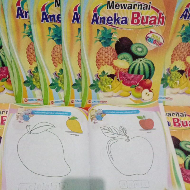 Jual BUKU MEWARNAI BUAH-BUAHAN | Shopee Indonesia