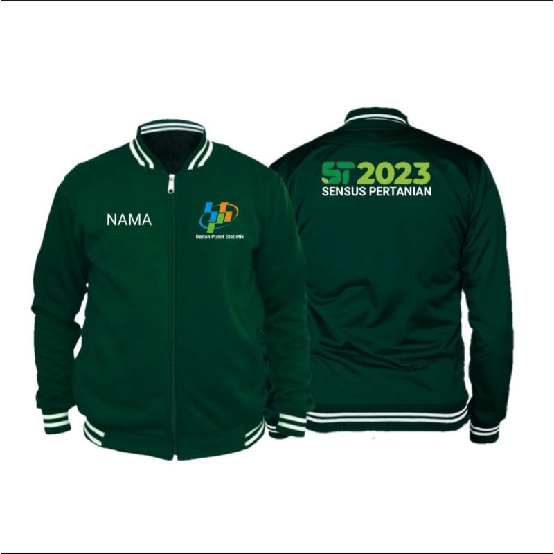 Jual jaket BPS sensus pertanian st2023 jaket varsity logo badan pusat ...
