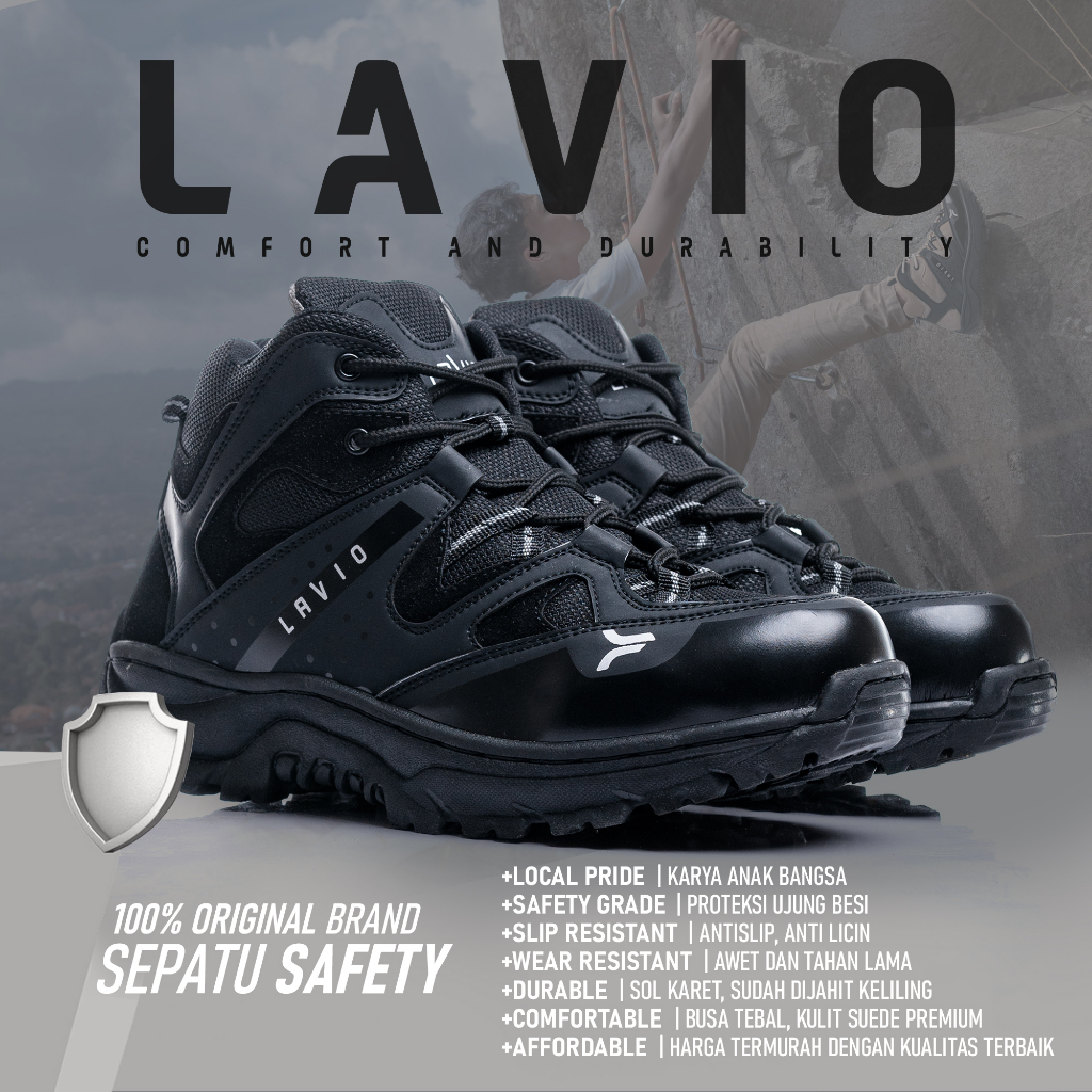 Jual Lavio Sepatu Pria Safety Boots High Premium Quality Gibson Mood ...