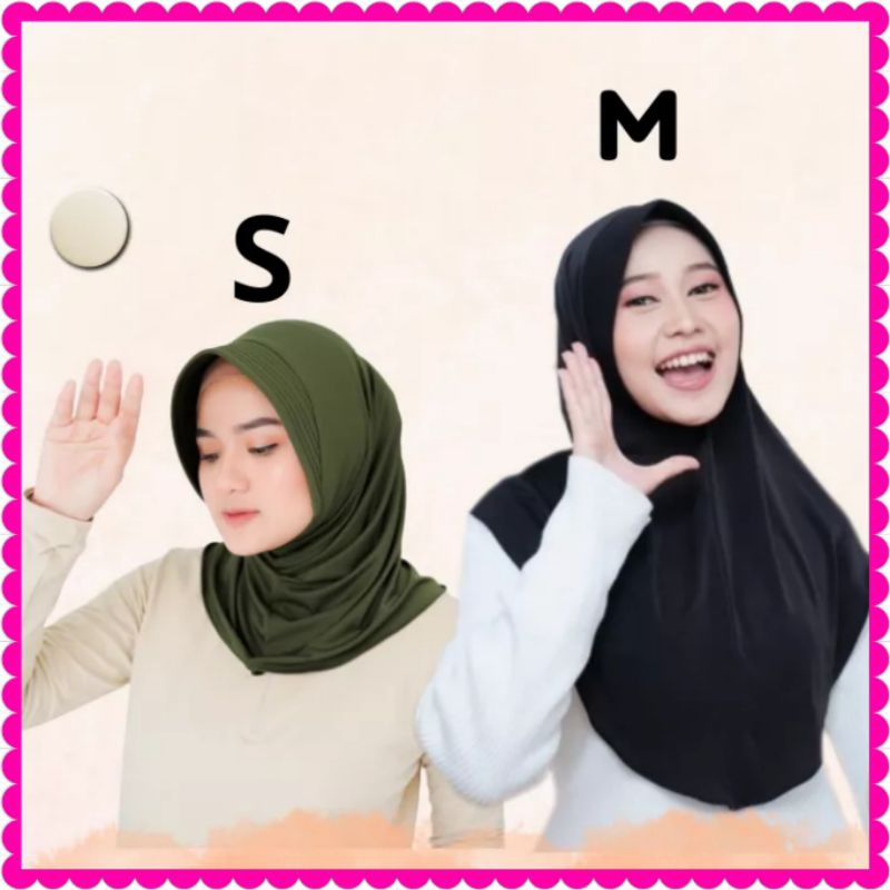 Jual JILBAB SPORT BERGO HAMIDAH UKURAN S M | Shopee Indonesia