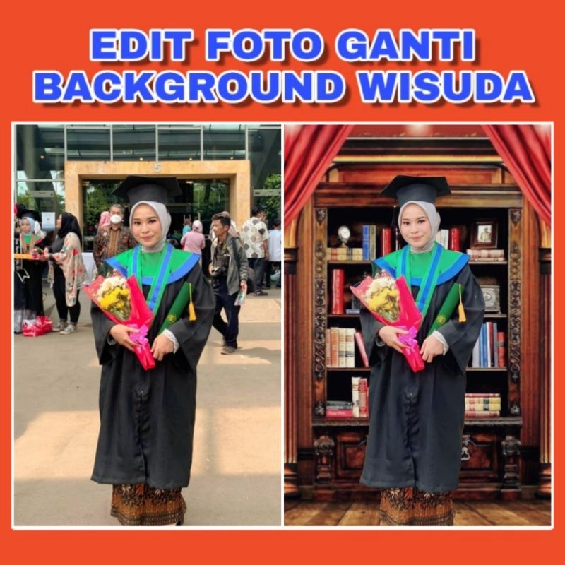 Jual Edit Foto Ganti Background Wisuda Shopee Indonesia