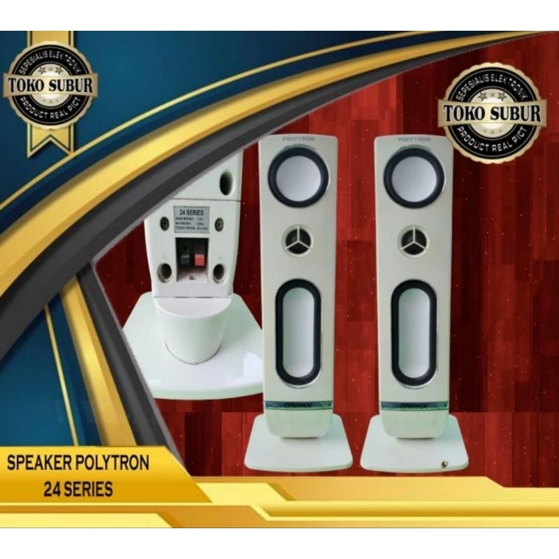 Jual speaker tower pasif ori tv Polytron 32 SERIES ready warna hitam