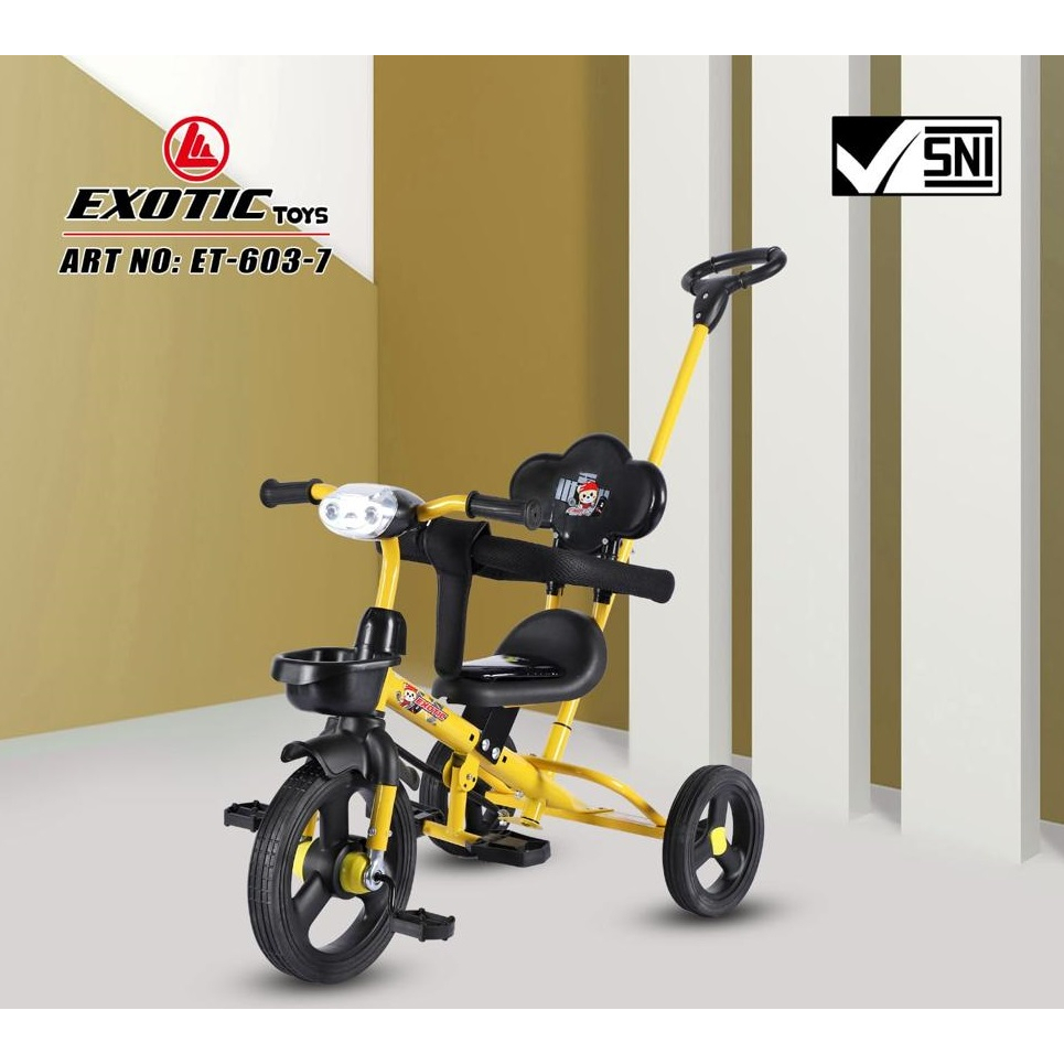 Jual Mainan Anak Sepeda Roda 3 Exotic ET 603-7 Murah | Shopee Indonesia