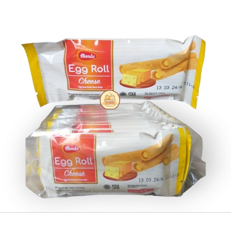 Jual Monde Egg Roll 1 pak isi 10x35gr - Snack Monde Eggroll enak ...