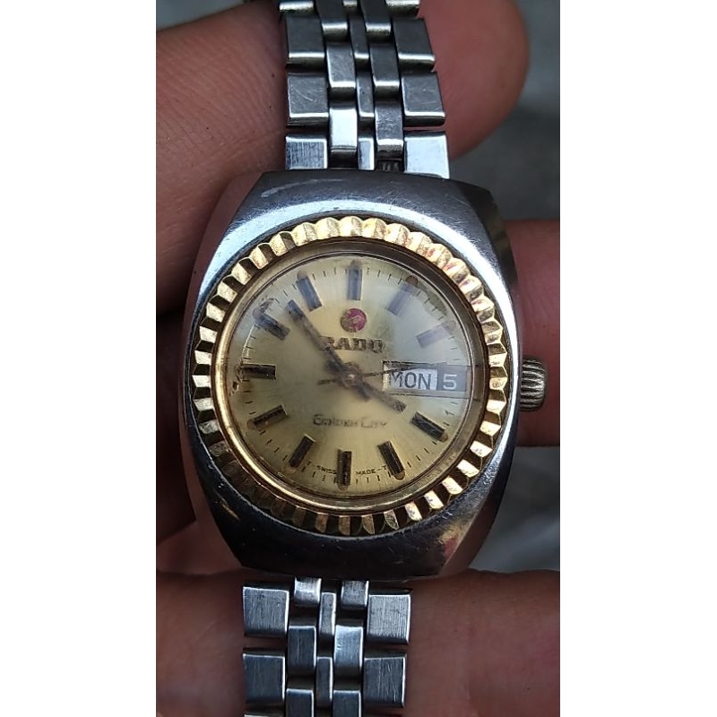Jual jam tangan rado golden city cewek otomatis scond bekas original ...