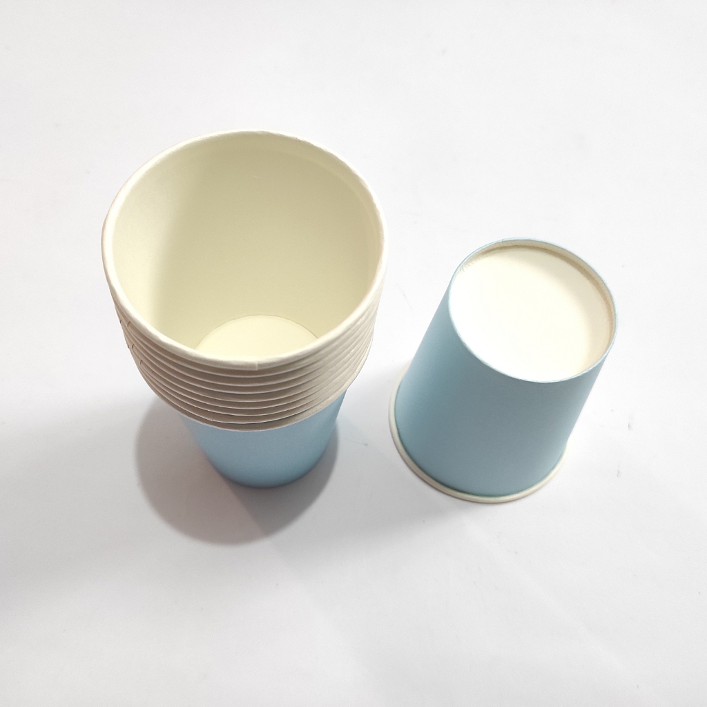 Jual 10 pcs Cup Polos Warna Warni / Gelas Kertas Polos / Paper Cup 9oz ...