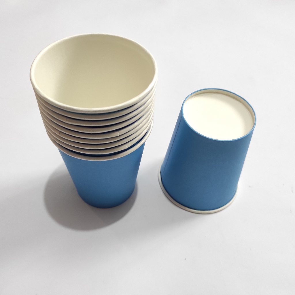 Jual 10 pcs Cup Polos Warna Warni / Gelas Kertas Polos / Paper Cup 9oz ...