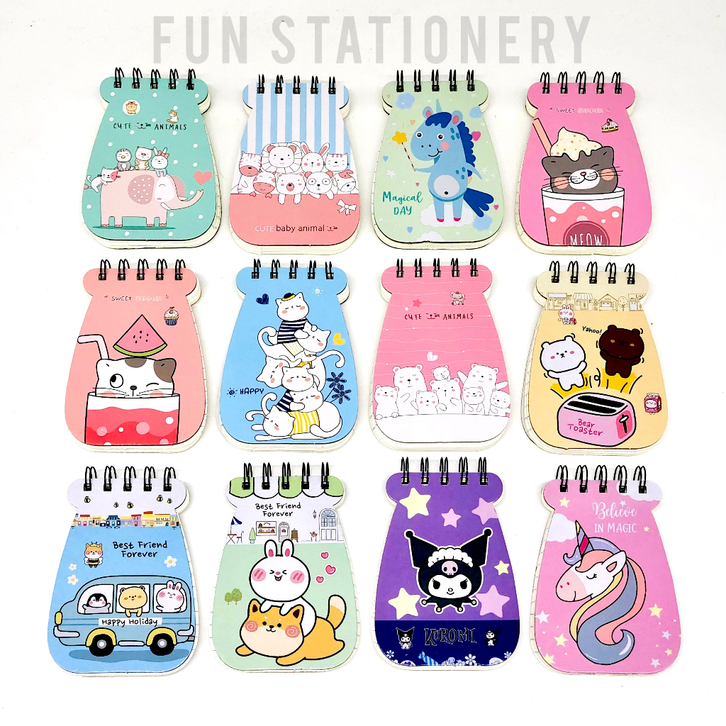 Jual NOTEBOOK SPIRAL CUTE ANIMAL 90K MIX / NOTEPAD MEMO MINI | Shopee ...