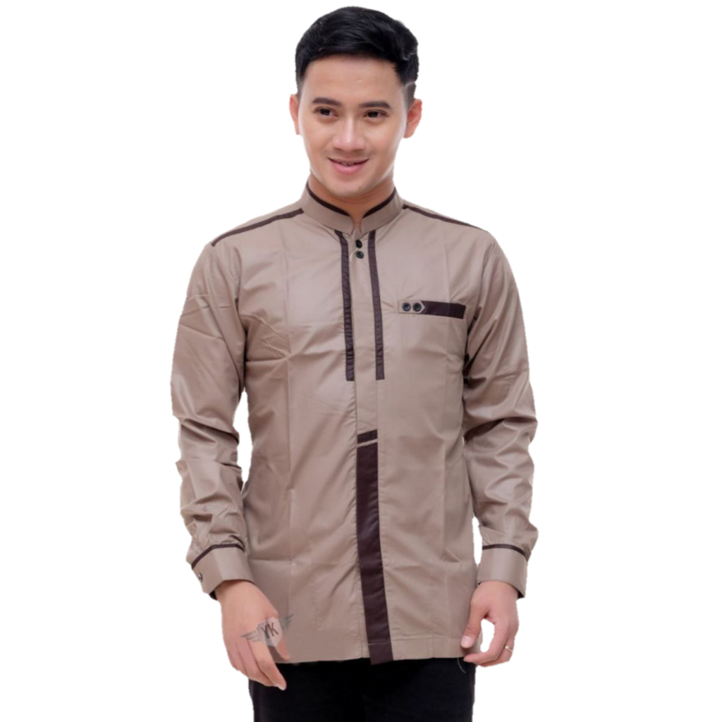 Lois Basic Plain Baju Koko Pria main image 1
