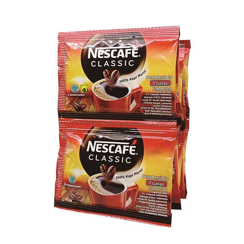 Jual Nescafe Classic Sachet 2gr Kopi Murni 1 Pack Isi 10pcs Shopee Indonesia 7800